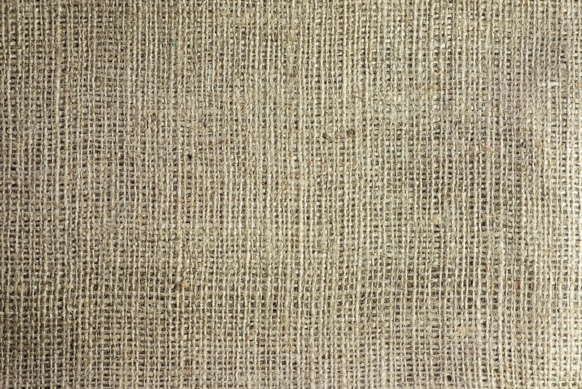 Close-up of woven hemp canvas fabric